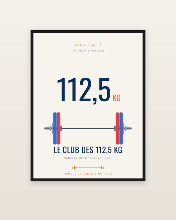 Affiche Le Club | Charge personnalisée, encadrée dans un cadre noir