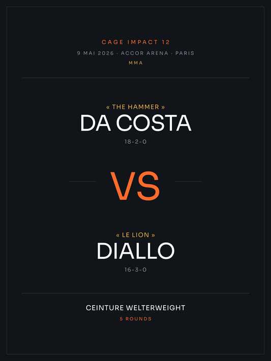 Affiche de combat MMA personnalisée