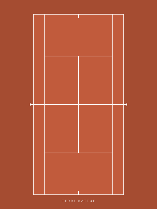 Affiche Court de tennis, affiche personnalisable imprimée en France