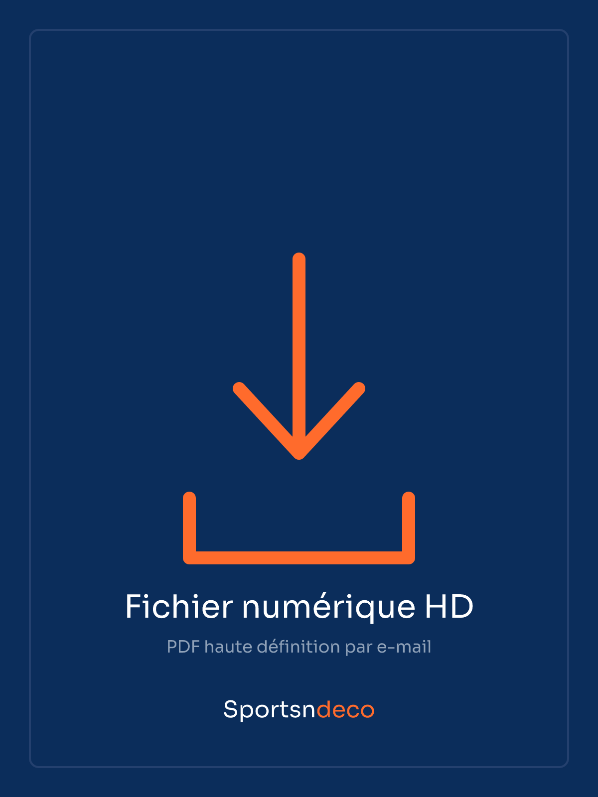 Affiche numérique HD — fichier envoyé par e-mail
