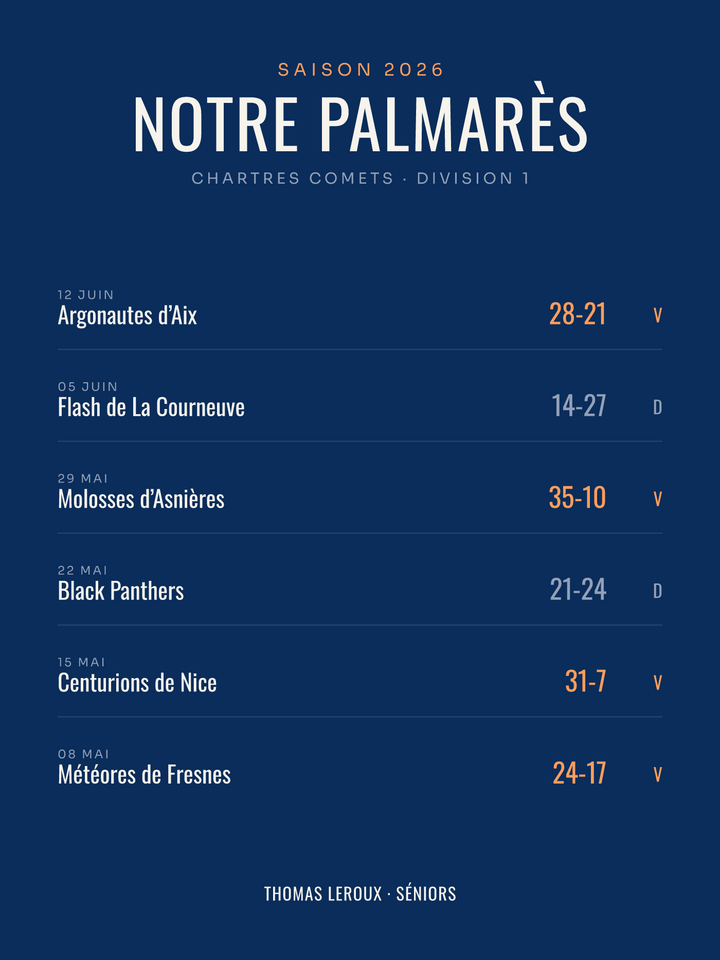 Affiche palmarès de saison de football américain, affiche personnalisable imprimée en France