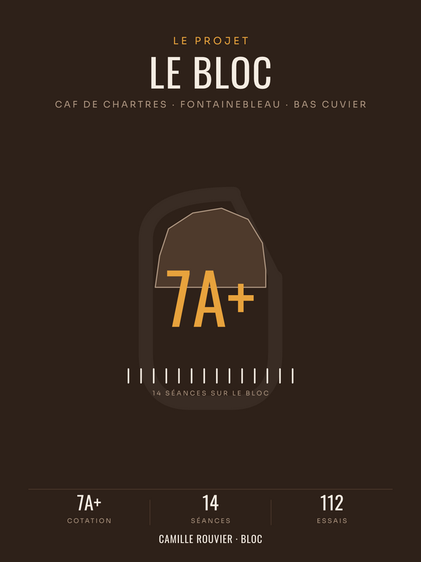 Affiche Projet de Bloc Escalade Personnalisée, imprimée en France sur papier premium