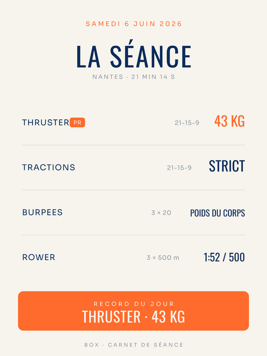 Affiche La Séance — Cross-training