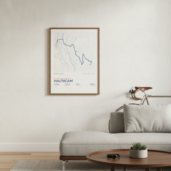 Tableau Hautacam personnalisable pour enfants, décor sportif, détails vibrants et colorés.