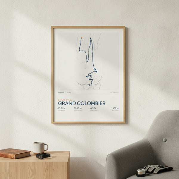 Grand Colombier illustré sur tableau vibrant, inspiré par une ambiance sportive et moderne.