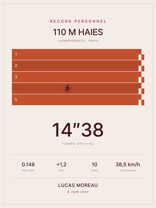 Affiche 110 m haies