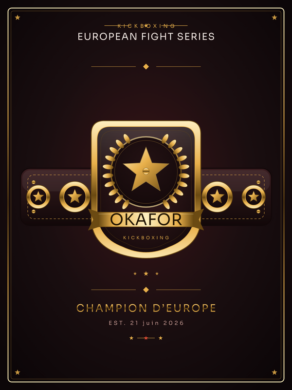 Ceinture | Kickboxing, affiche personnalisable imprimée en France