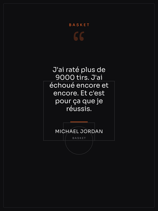 Citation Basket, affiche personnalisable imprimée en France