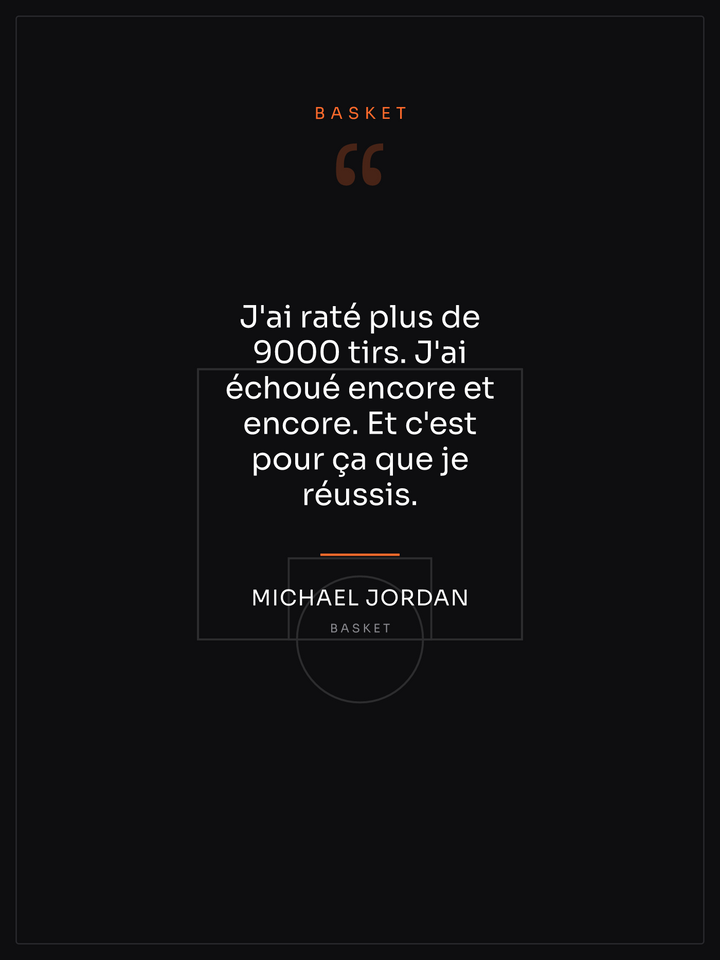 Citation Basket, affiche personnalisable imprimée en France