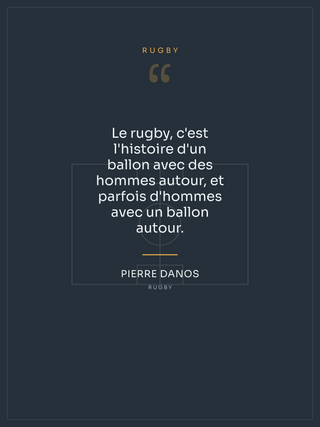 Citation Rugby, affiche personnalisable imprimée en France