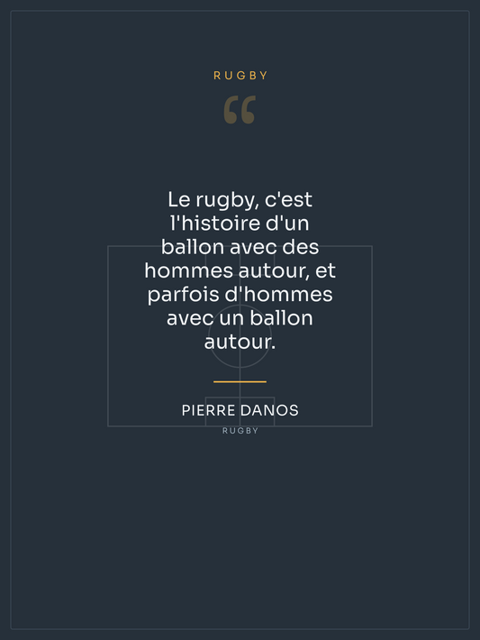 Citation Rugby, affiche personnalisable imprimée en France