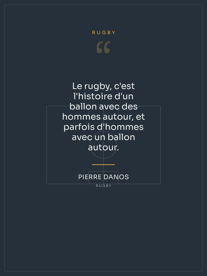 Citation Rugby, affiche personnalisable imprimée en France