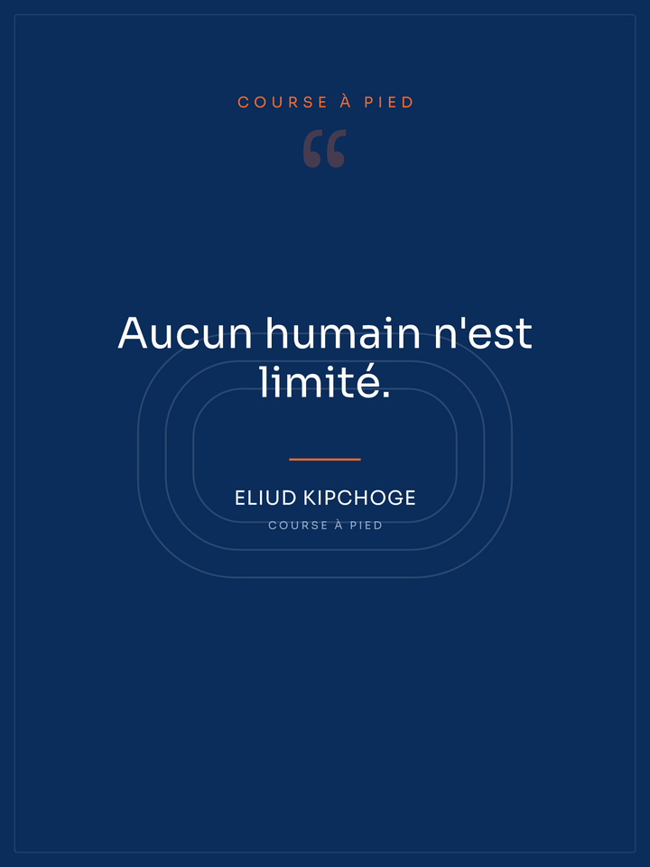 Citation Course à pied, affiche personnalisable imprimée en France