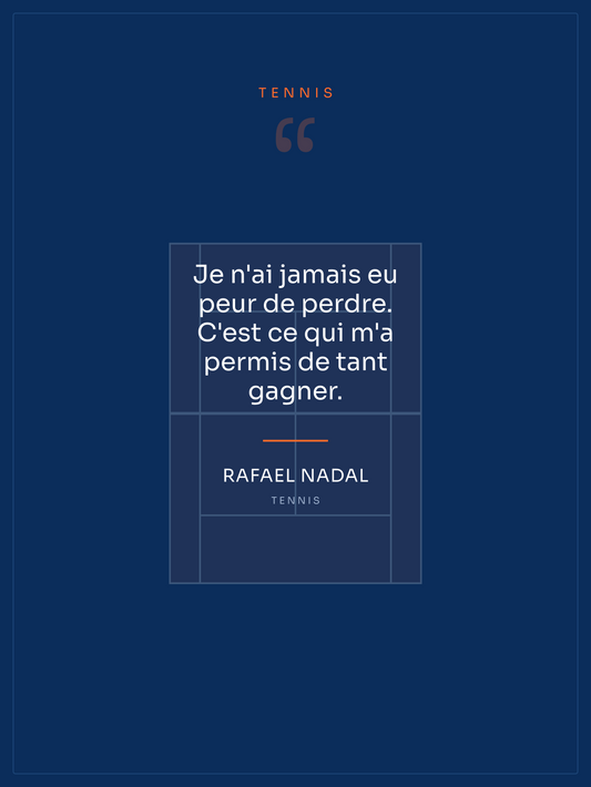 Citation Tennis, affiche personnalisable imprimée en France