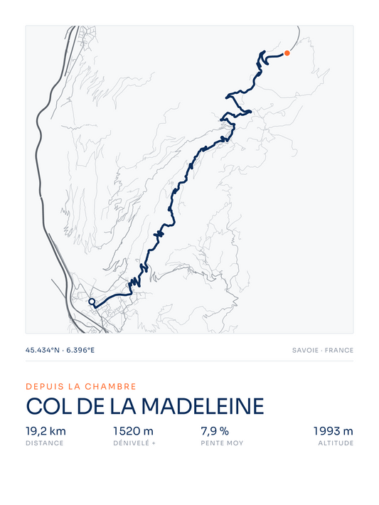 Col de la Madeleine — affiche 3:4