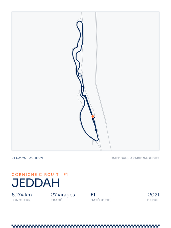 Jeddah, affiche personnalisable imprimée en France