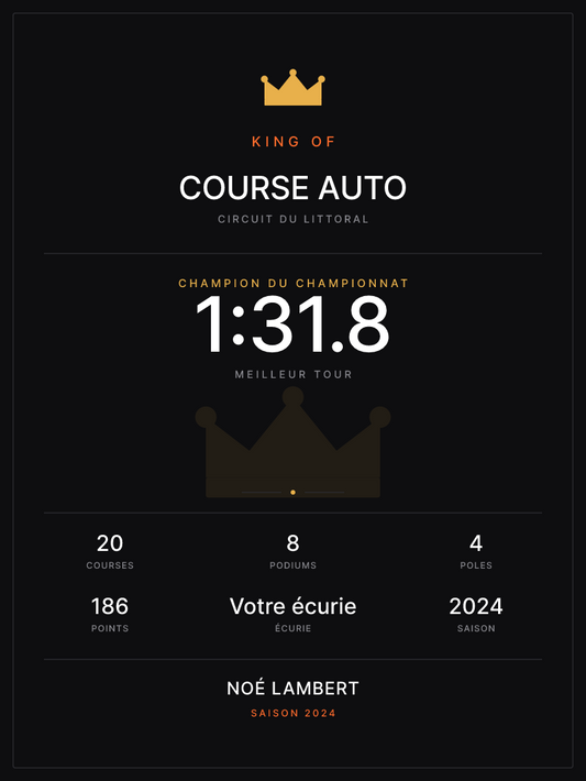 King of la course auto