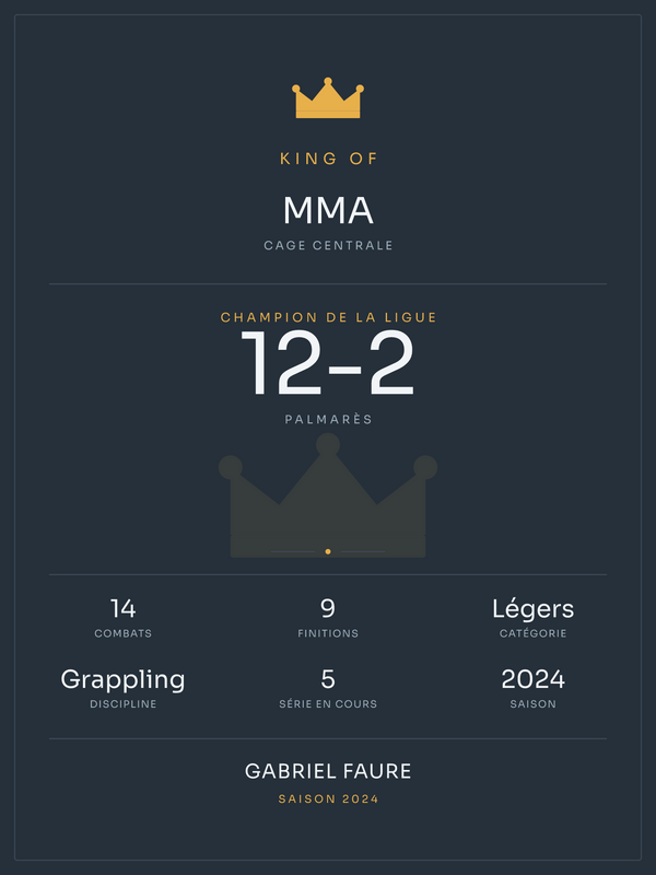 King of MMA, affiche personnalisable imprimée en France
