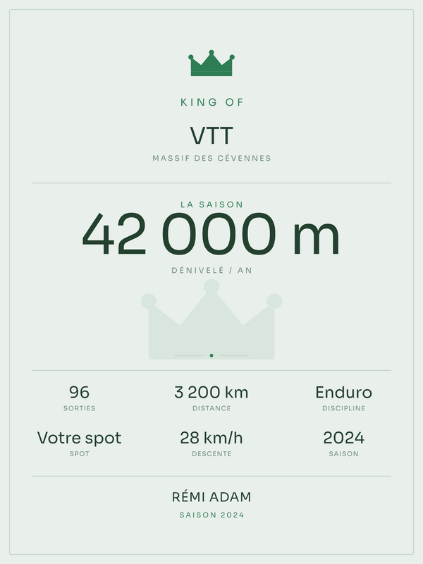 King of VTT, affiche personnalisable imprimée en France