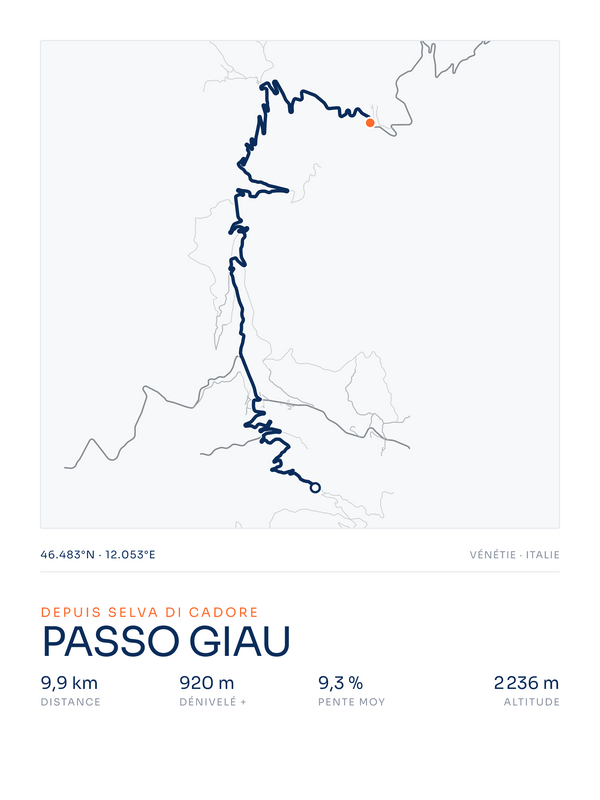 Passo Giau, affiche personnalisable imprimée en France