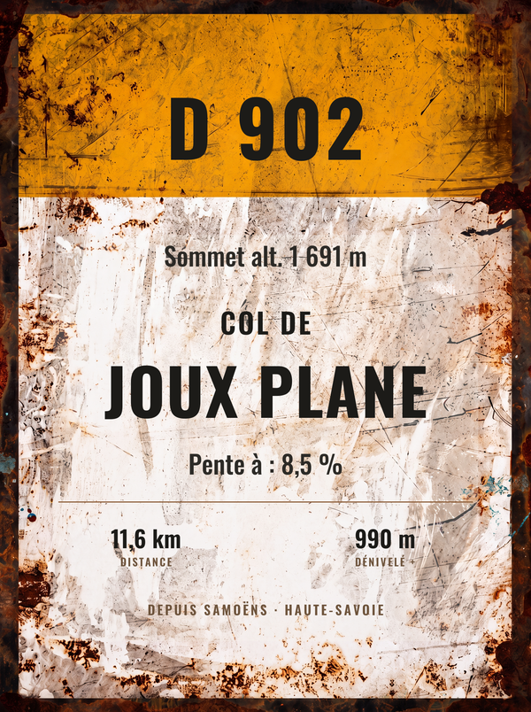 Plaque Col de Joux Plane — sale