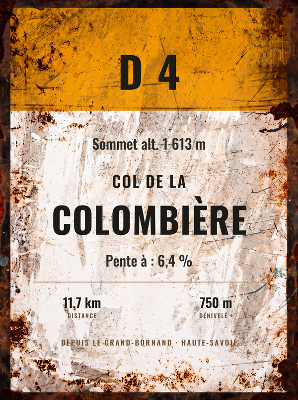 Plaque Col de la Colombière — sale