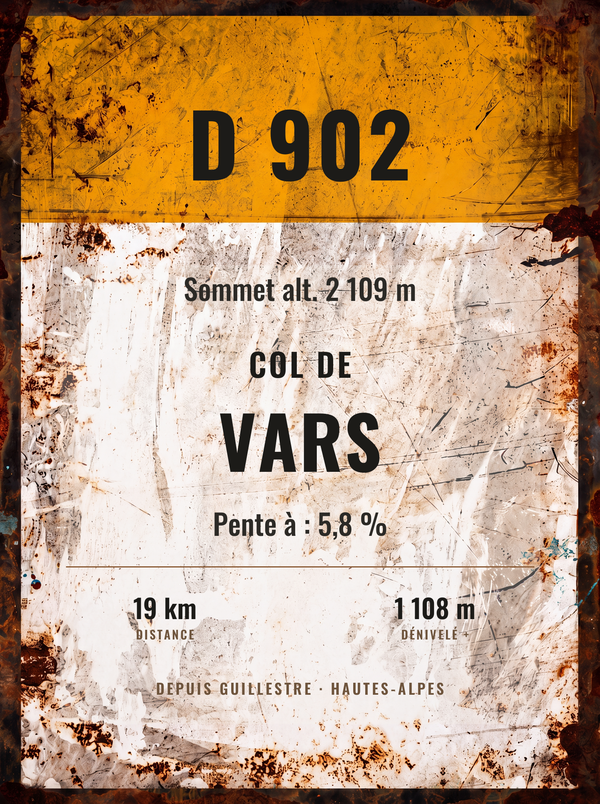 Plaque Col de Vars — sale