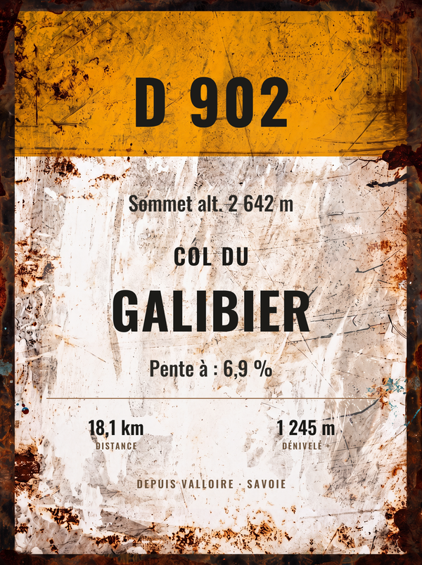Plaque Col du Galibier — sale