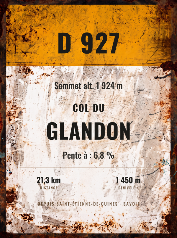 Plaque Col du Glandon — sale