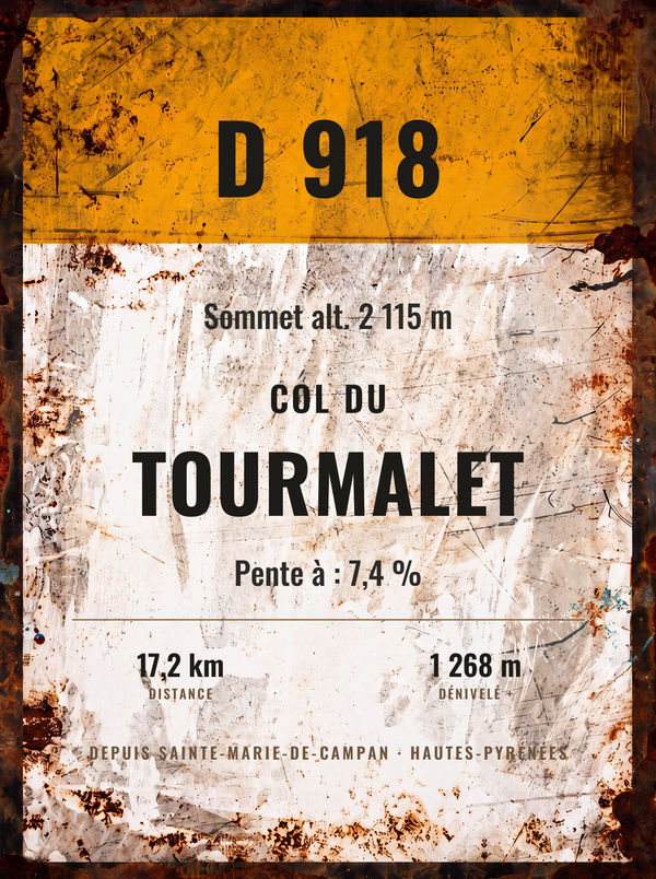 Plaque Col du Tourmalet — sale