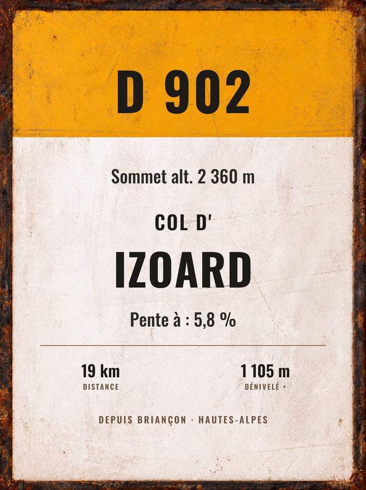 Plaque Col d'Izoard — propre