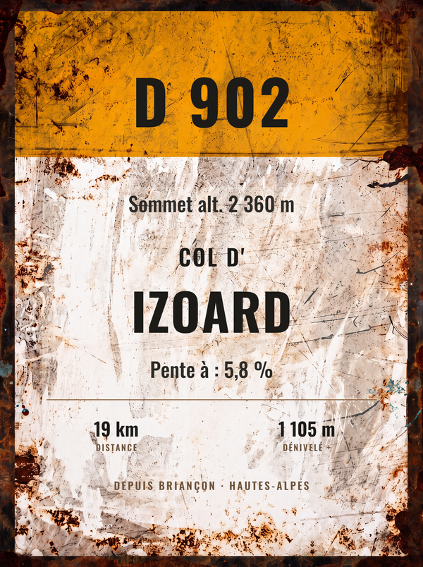 Plaque Col d'Izoard — sale