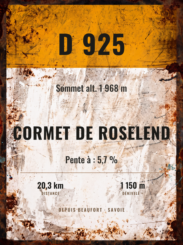 Plaque Cormet de Roselend — sale