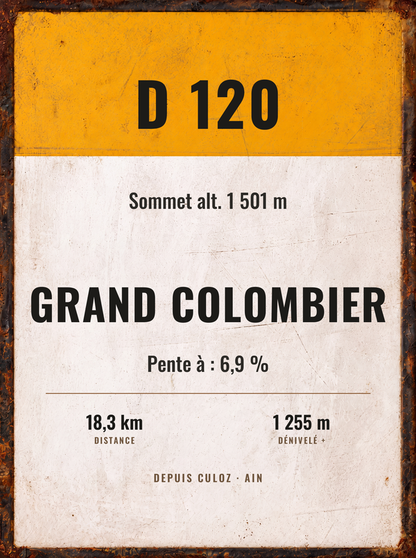 Plaque Grand Colombier, affiche personnalisable imprimée en France