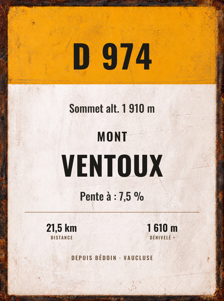 Plaque Mont Ventoux — propre