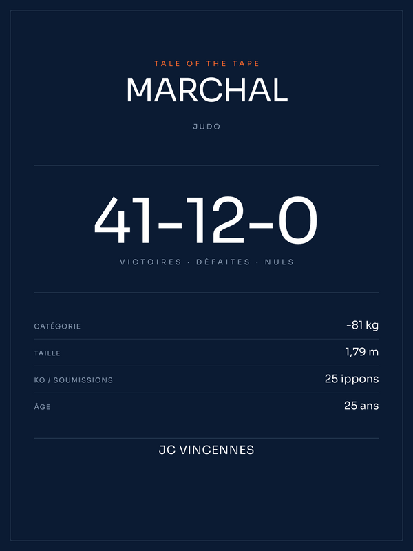 Tale of the Tape | Judo, affiche personnalisable imprimée en France