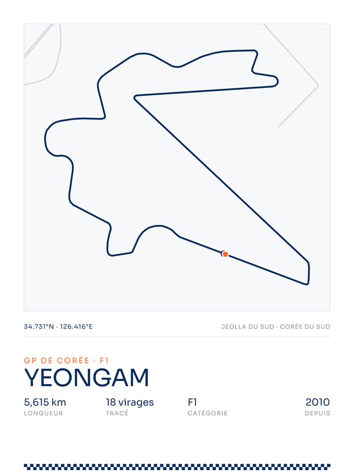 Yeongam, affiche personnalisable imprimée en France